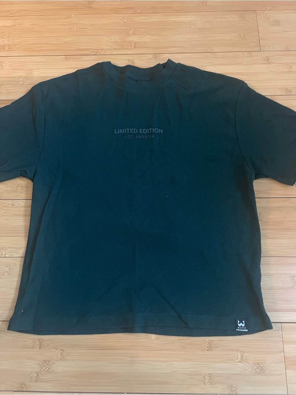 WXYZ MFG CO Men’s Limited Edition Lot 0800/24 Boxy Fit T-Shirt Teal Green Size M